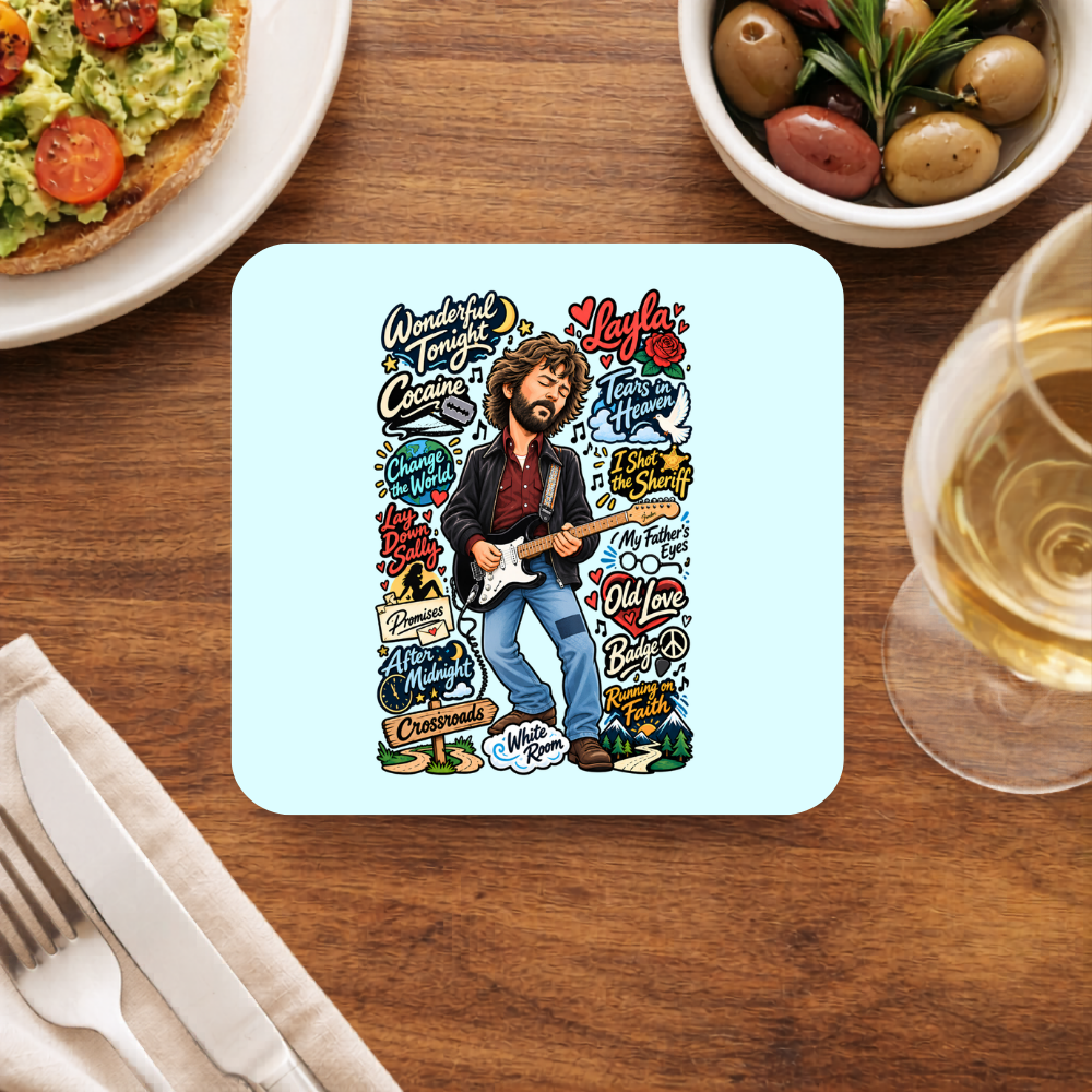 eric clapton clapton's canvas coasters wooden table cups united states usan music band buy online united states usa the banyan tee tbt men women girls boys unisex  