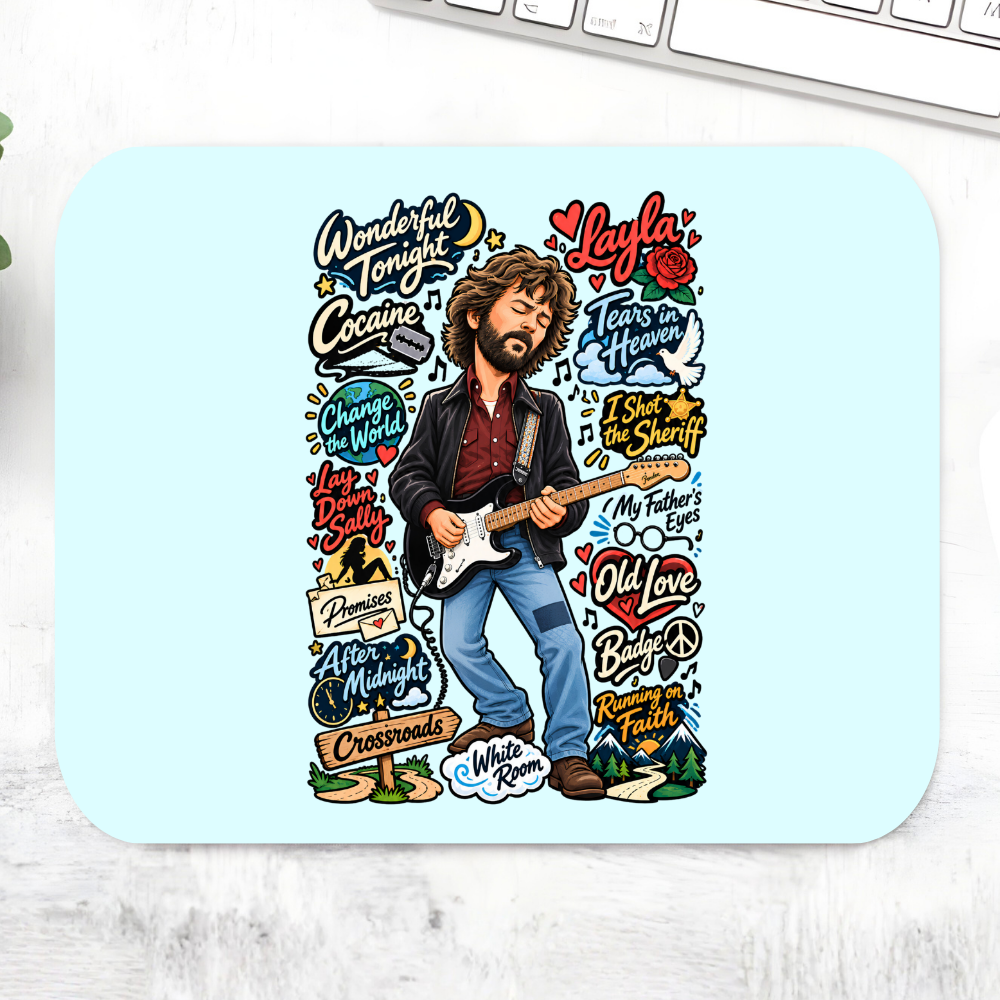 eric clapton clapton's canvas mousepad logitech large anime music band buy online united states usa the banyan tee tbt men women girls boys unisex  