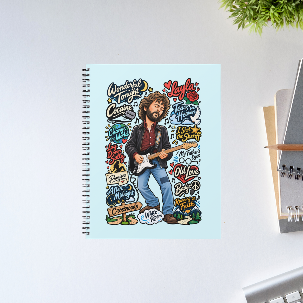 eric clapton clapton's canvas notebook notepad diary buy online united states usa the banyan tee tbt unruled 