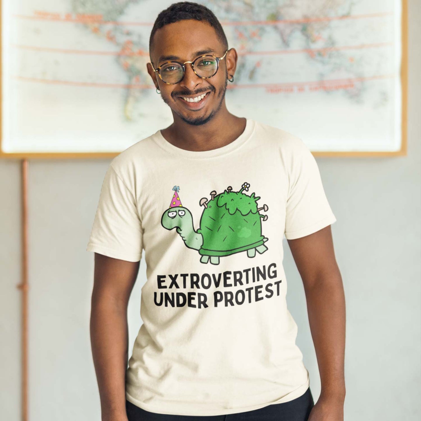 graphic extroverting under protest t-shirt printed graphic stylish buy online united states usa the banyan tee tbt men women girls boys unisex off white 