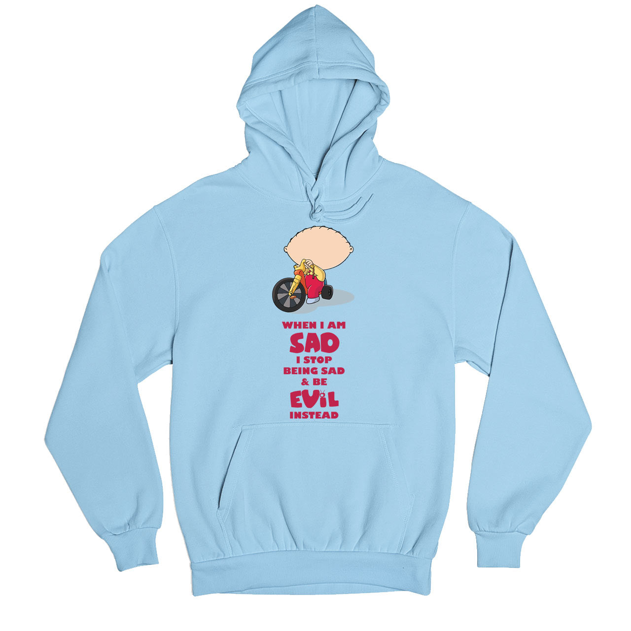 family guy be evil instead hoodie hooded sweatshirt winterwear tv & movies buy online usa united states of america the banyan tee tbt men women girls boys unisex gray - stewie griffin dialogue