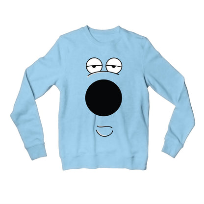 family guy brian sweatshirt upper winterwear tv & movies buy online united states usa the banyan tee tbt men women girls boys unisex gray