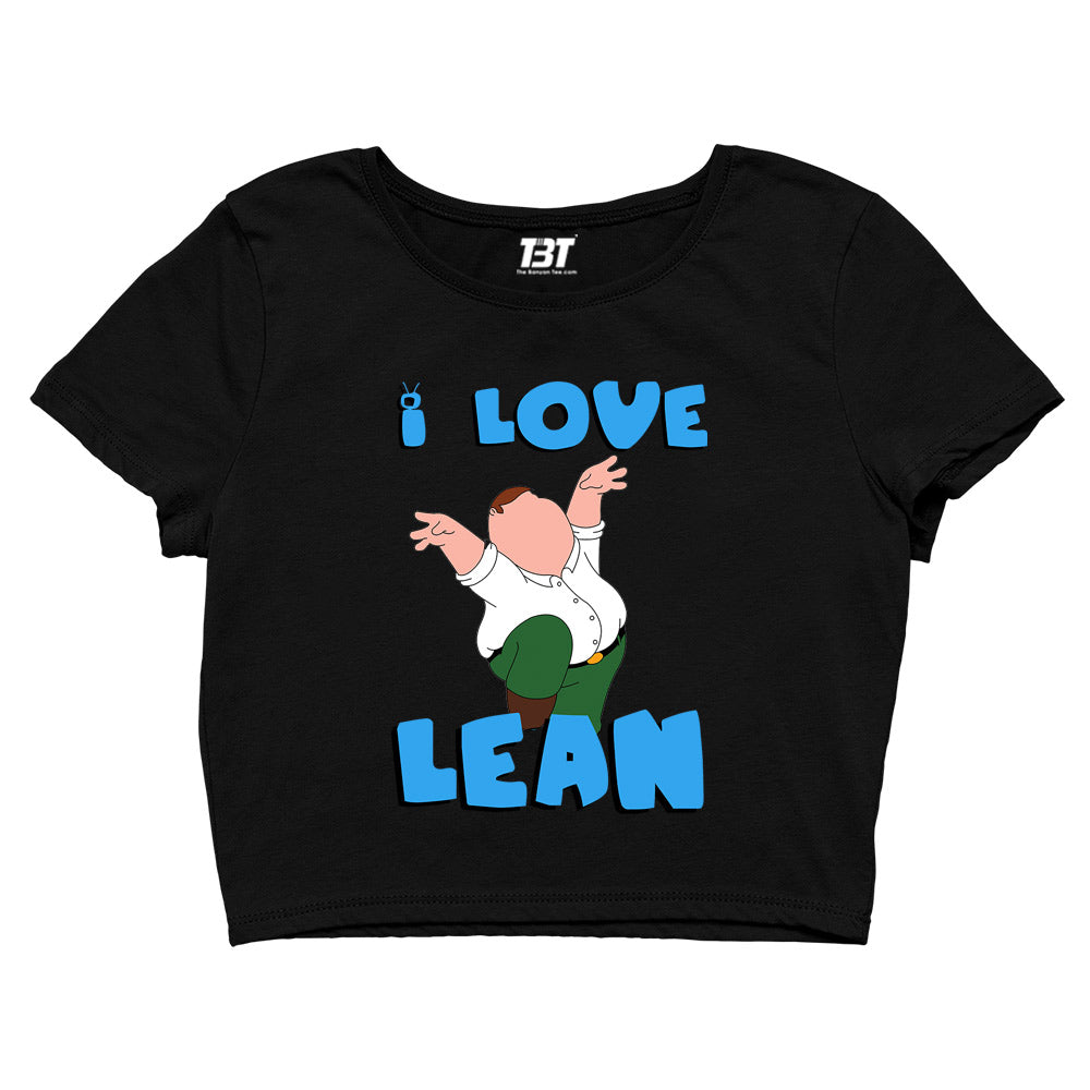 family guy i love lean crop top tv & movies buy online united states of america usa the banyan tee tbt men women girls boys unisex beige - peter griffin