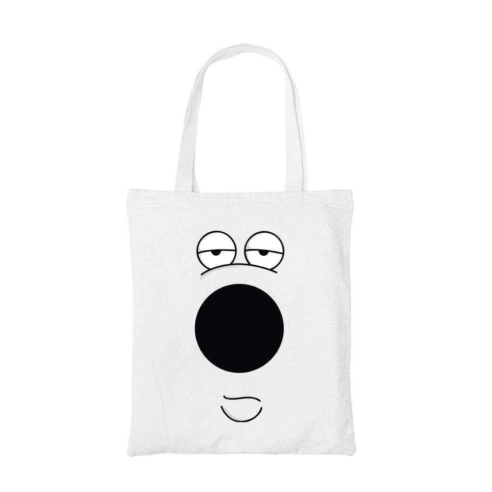 family guy brian tote bag hand printed cotton women men unisex