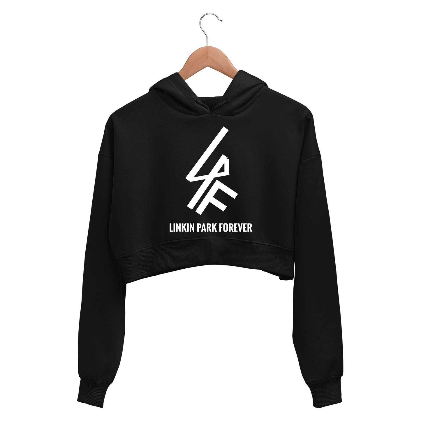 linkin park forever crop hoodie hooded sweatshirt upper winterwear music band buy online india the banyan tee tbt men women girls boys unisex black