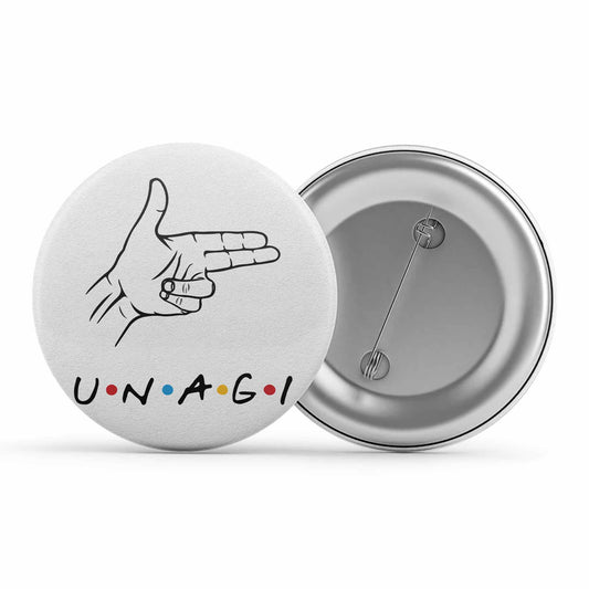 Friends Badge - Unagi Metal Pin Button The Banyan Tee TBT