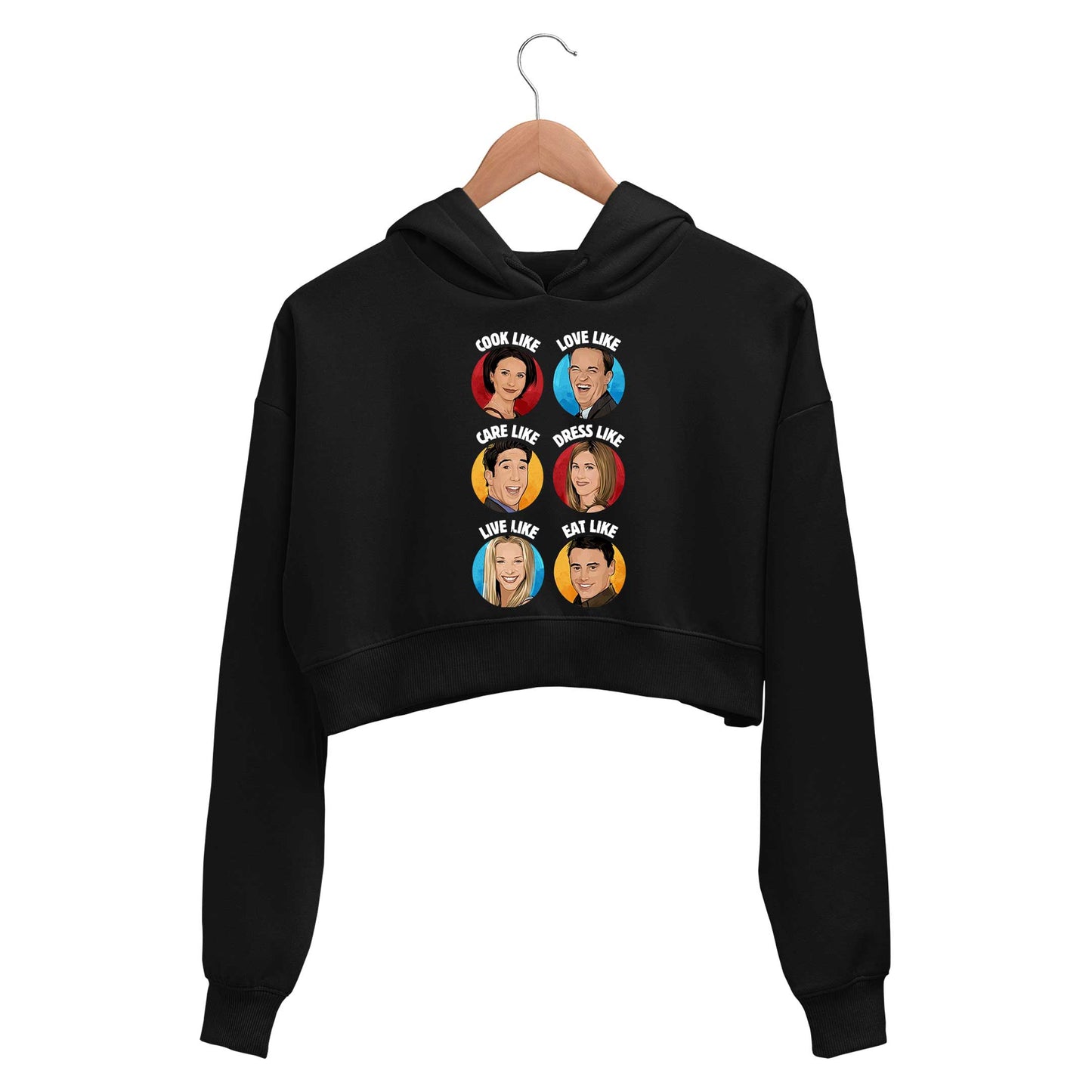Friends Crop Hoodie - Friends Crop Hooded Sweatshirt for Women The Banyan Tee TBT