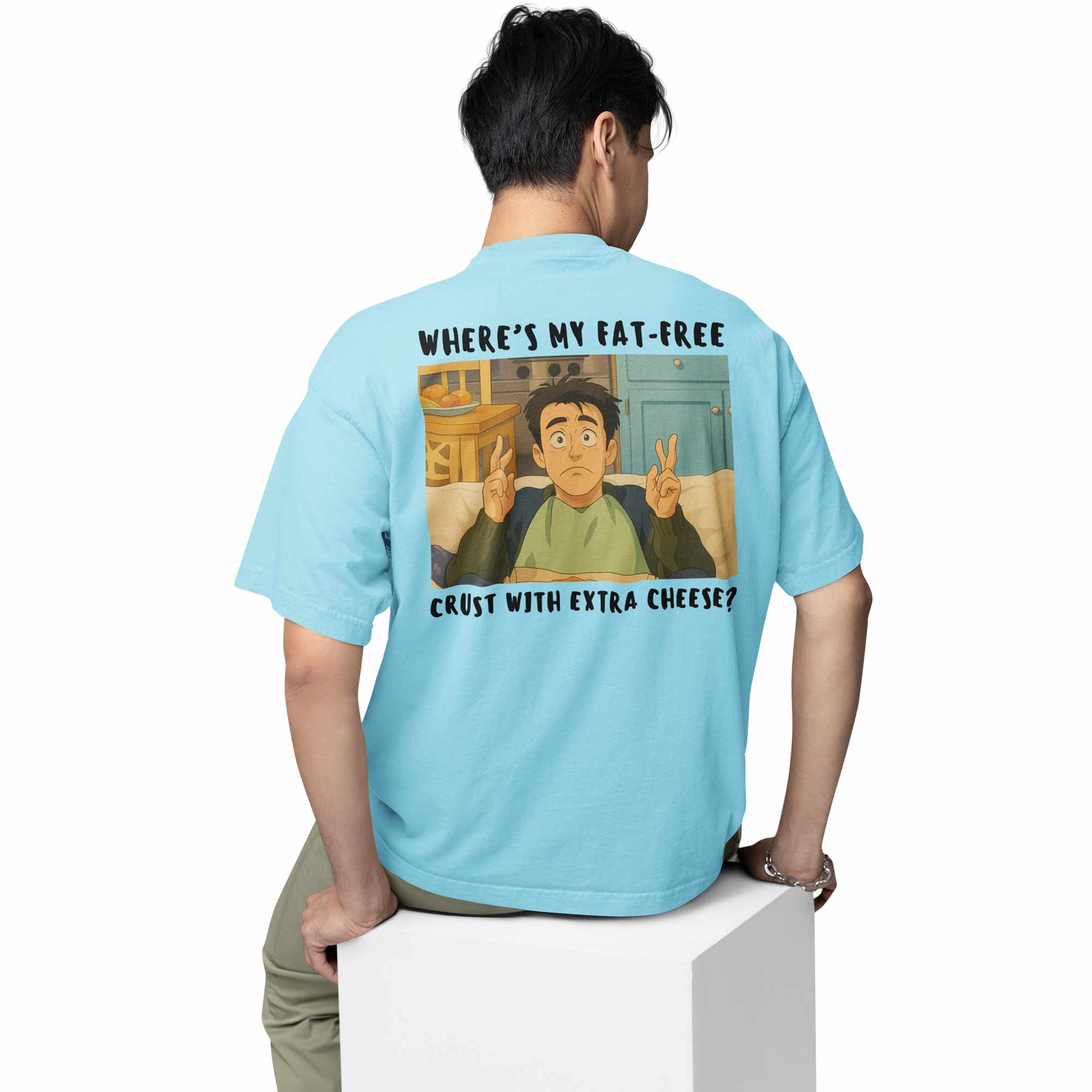 friends oversized t shirt - joey's fat free pizza tv & movies t-shirt white buy online india the banyan tee tbt men women girls boys unisex