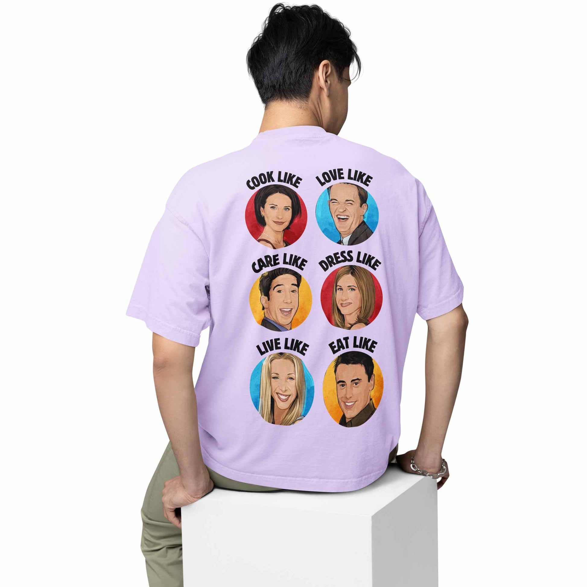 friends oversized t shirt - be like friends tv & movies t-shirt white buy online india the banyan tee tbt men women girls boys unisex