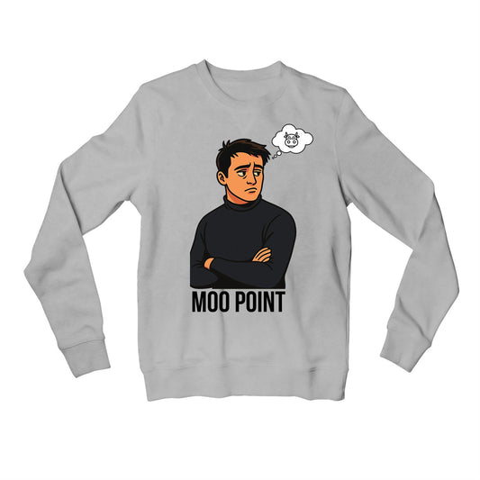 f.r.i.e.n.d.s moo point sweatshirt upper winterwear tv & movies buy online united states usa the banyan tee tbt men women girls boys unisex baby pink