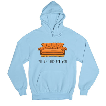f.r.i.e.n.d.s iconic couch hoodie hooded sweatshirt winterwear tv & movies buy online united states usa the banyan tee tbt men women girls boys unisex baby blue