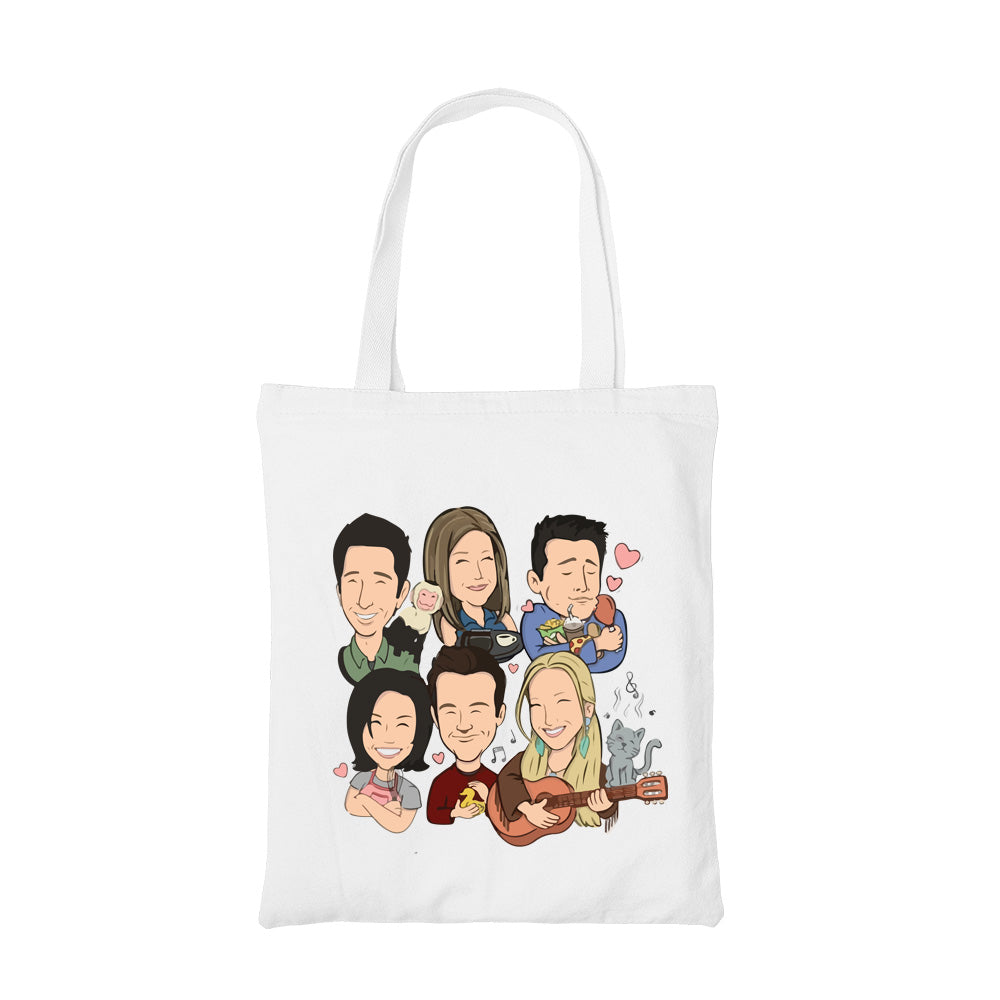 friends best friends forever tote bag hand printed cotton women men unisex