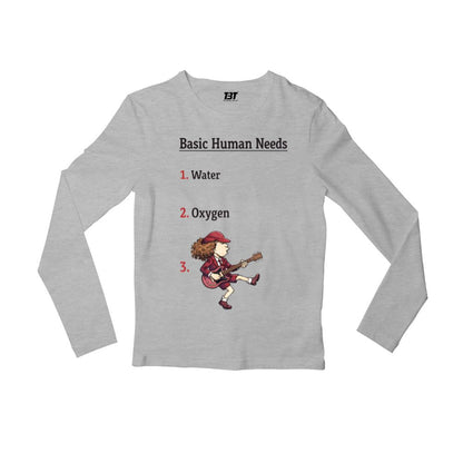 ac/dc basic human needs full sleeves long sleeves music band buy online united states usa the banyan tee tbt men women girls boys unisex gray 
