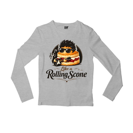 bob dylan rolling scone full sleeves long sleeves music band buy online united states usa the banyan tee tbt men women girls boys unisex gray 