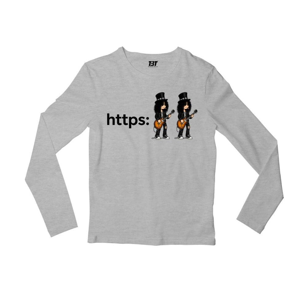 guns n' roses forward slash full sleeves long sleeves music band buy online united states usa the banyan tee tbt men women girls boys unisex gray 
