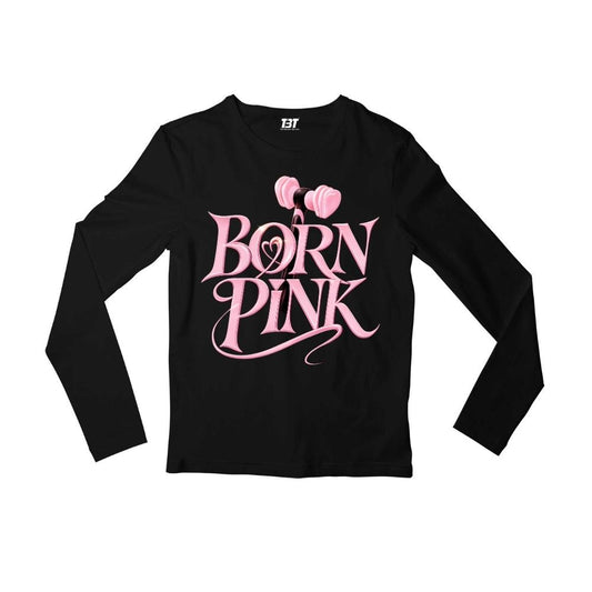 black pink born pink full sleeves long sleeves music band buy online united states usa the banyan tee tbt men women girls boys unisex black 