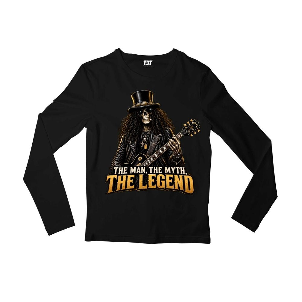 guns n' roses the guitar legend full sleeves long sleeves music band buy online united states usa the banyan tee tbt men women girls boys unisex black 