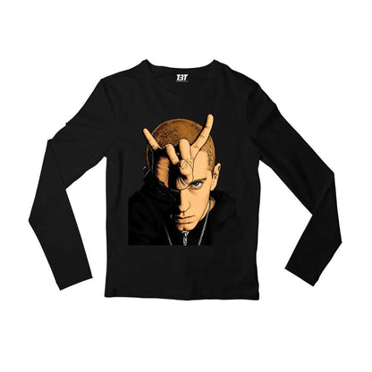 eminem bull horn full sleeves long sleeves music band buy online united states usa the banyan tee tbt men women girls boys unisex black 