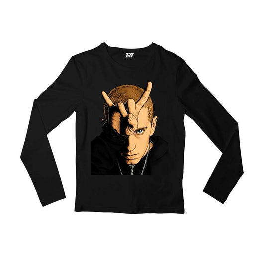 eminem bull horn full sleeves long sleeves music band buy online united states usa the banyan tee tbt men women girls boys unisex black 
