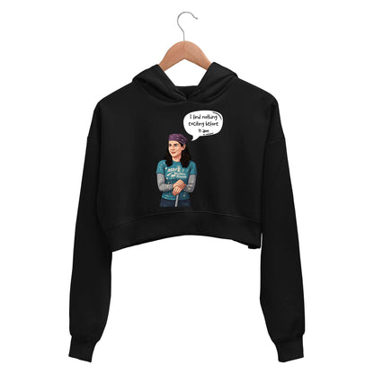 gilmore girls before 11 am crop hoodie hooded sweatshirt upper winterwear tv & movies buy online india the banyan tee tbt men women girls boys unisex black