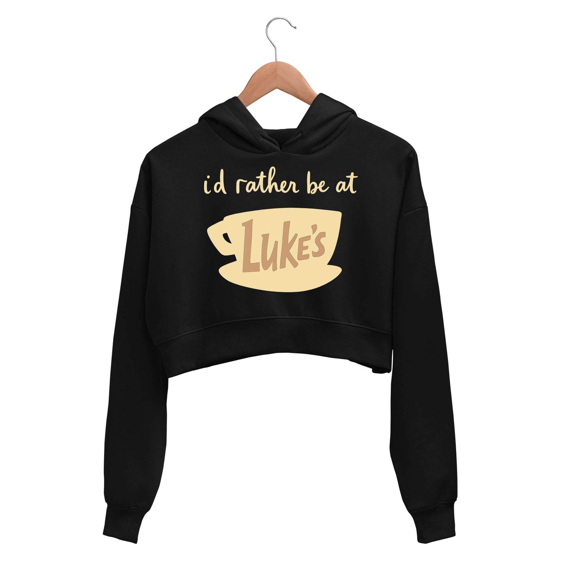 gilmore girls rather be at crop hoodie hooded sweatshirt upper winterwear tv & movies buy online india the banyan tee tbt men women girls boys unisex black