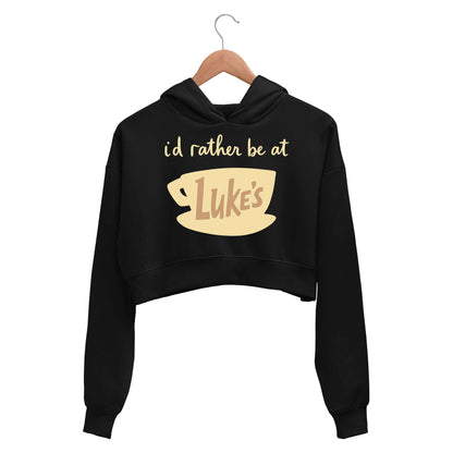 gilmore girls rather be at crop hoodie hooded sweatshirt upper winterwear tv & movies buy online india the banyan tee tbt men women girls boys unisex black
