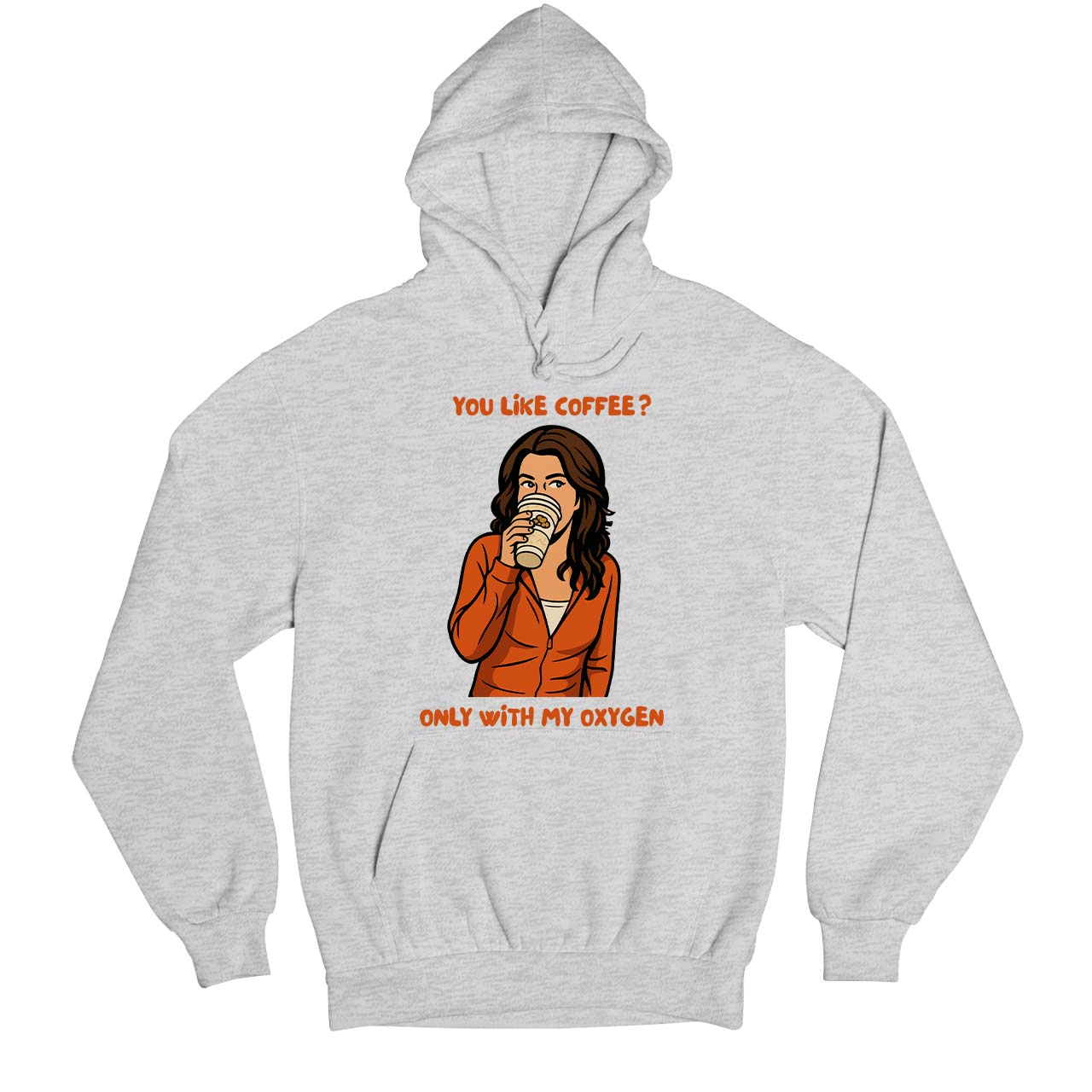 gilmore girls only with my oxygen hoodie hooded sweatshirt winterwear tv & movies buy online united states usa the banyan tee tbt men women girls boys unisex gray