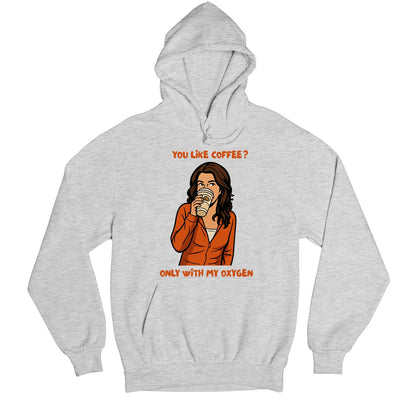 gilmore girls only with my oxygen hoodie hooded sweatshirt winterwear tv & movies buy online united states usa the banyan tee tbt men women girls boys unisex gray
