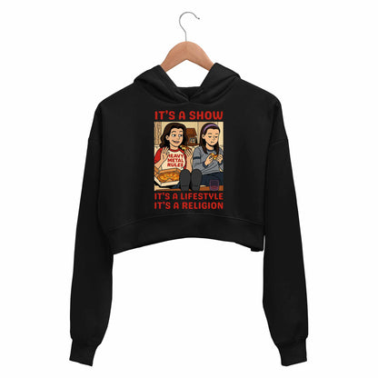 gilmore girls religion crop hoodie hooded sweatshirt upper winterwear tv & movies buy online india the banyan tee tbt men women girls boys unisex black