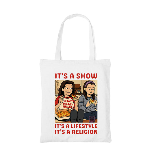 gilmore girls religion tote bag cotton printed tv & movies buy online united states usa the banyan tee tbt men women girls boys unisex