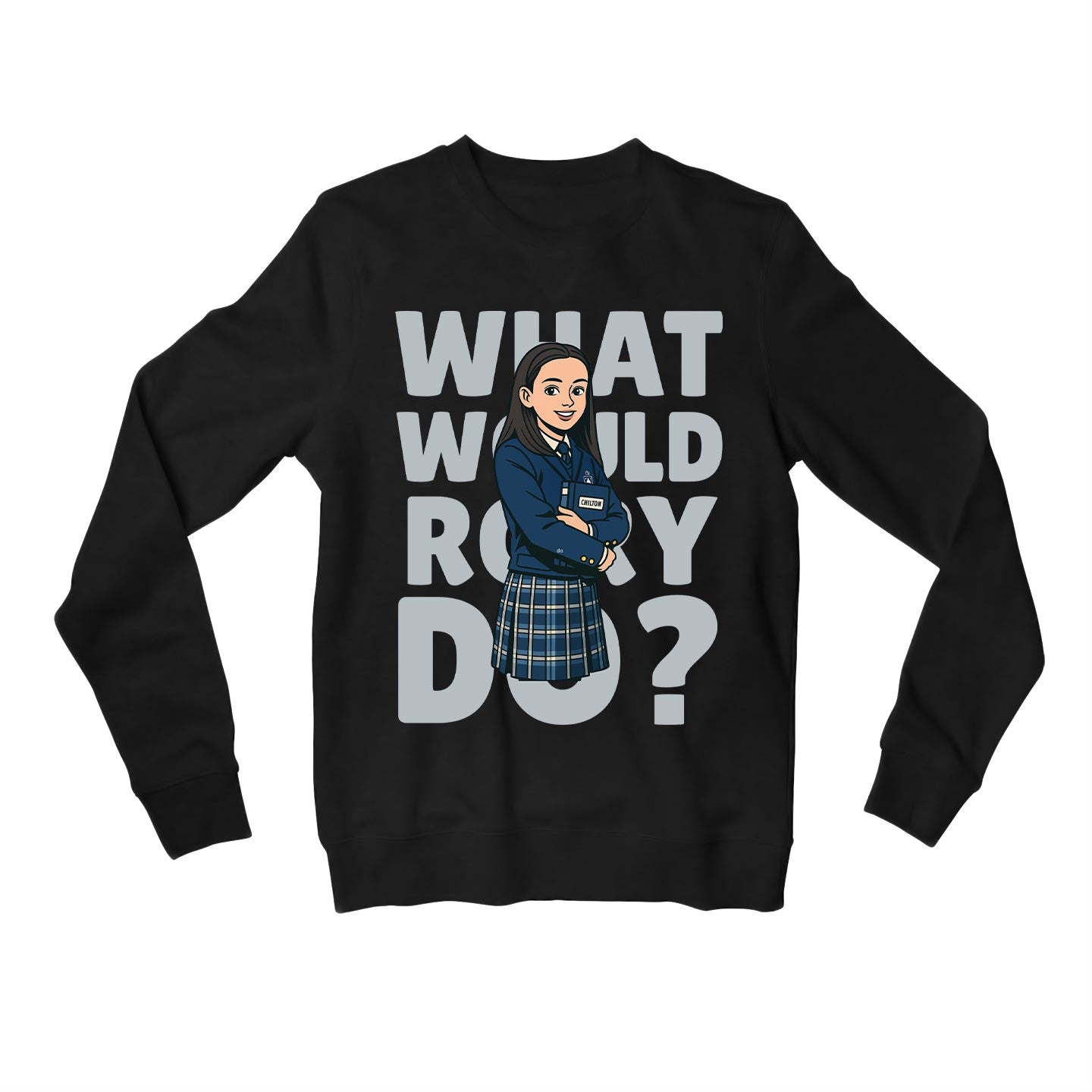gilmore girls what would rory do sweatshirt upper winterwear tv & movies buy online united states usa the banyan tee tbt men women girls boys unisex black