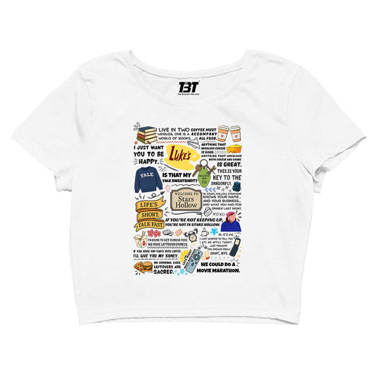 gilmore girls stars hollow doodle crop top tv & movies buy online united states of america usa the banyan tee tbt men women girls boys unisex s