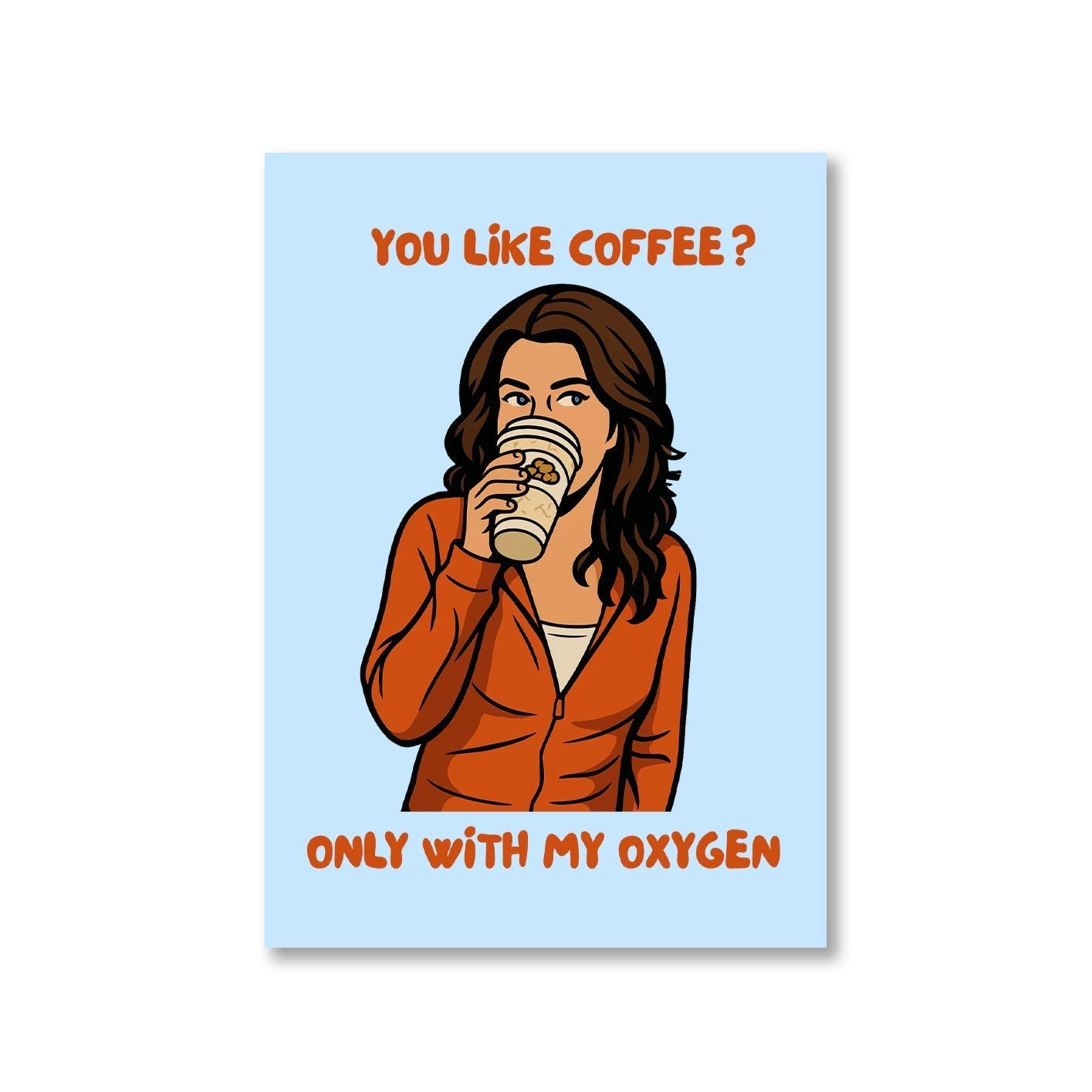 gilmore girls only with my oxygen poster wall art buy online united states us the banyan tee tbt a4