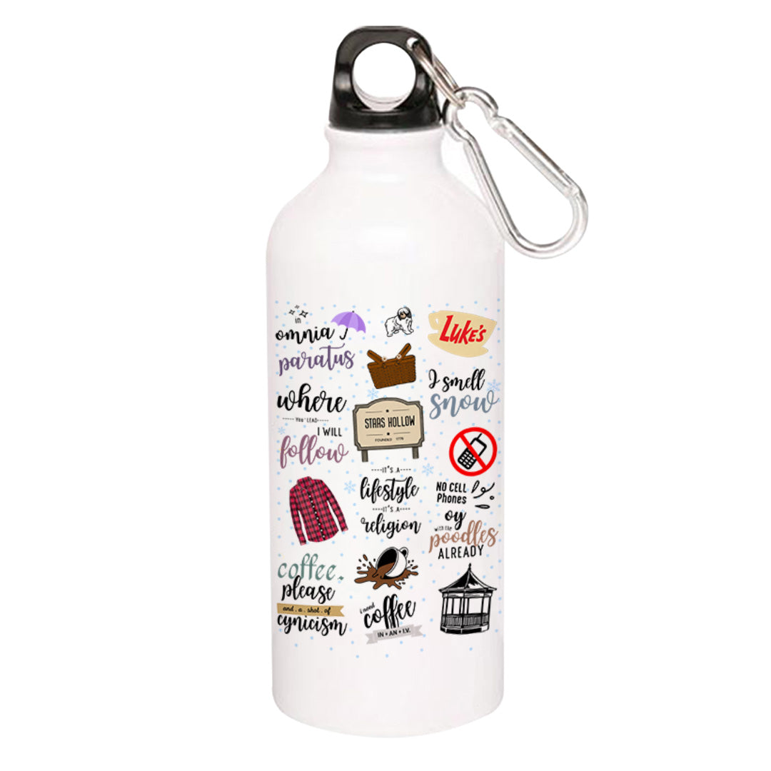gilmore girls banter and coffee sipper steel water bottle flask gym shaker tv & movies buy online india the banyan tee tbt men women girls boys unisex