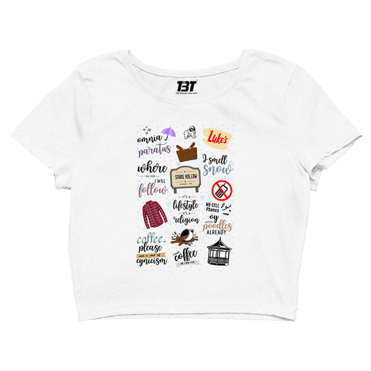 gilmore girls banter and coffee crop top tv & movies buy online united states of america usa the banyan tee tbt men women girls boys unisex s