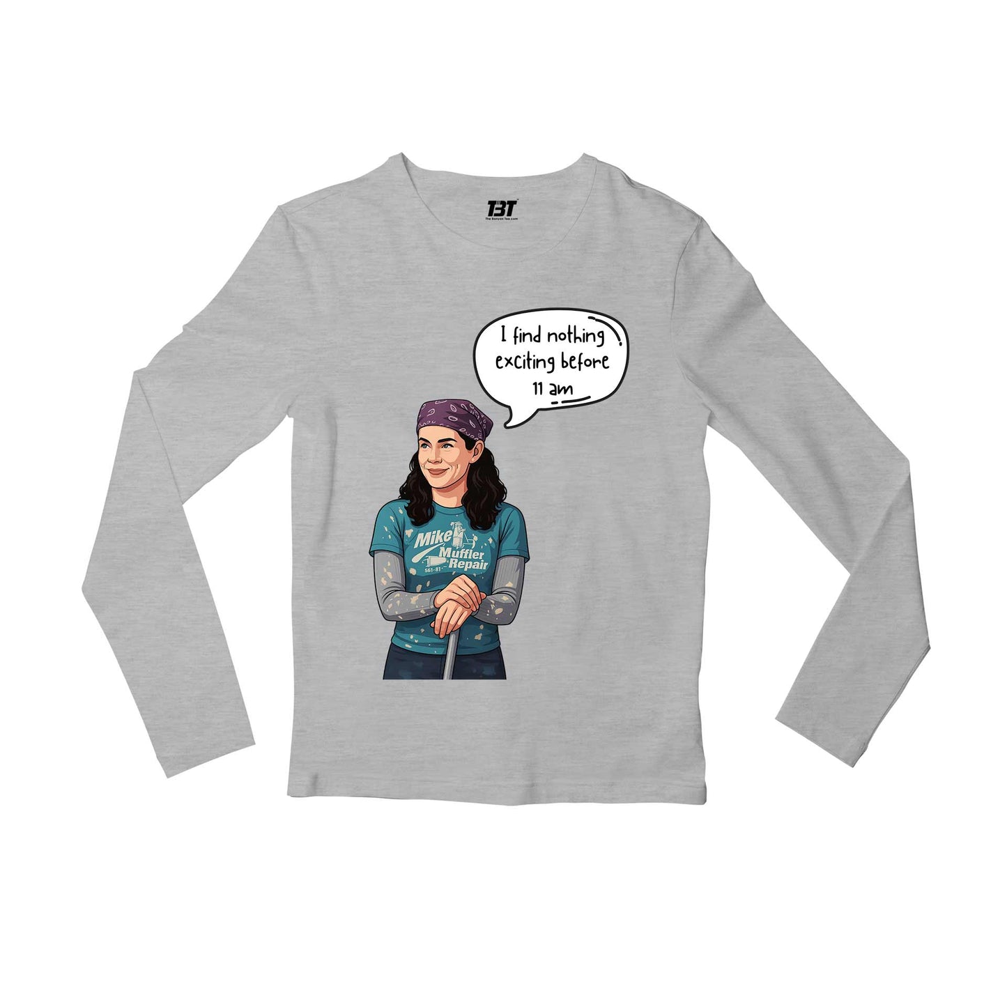 gilmore girls before 11 am full sleeves long sleeves tv & movies buy online india the banyan tee tbt men women girls boys unisex gray