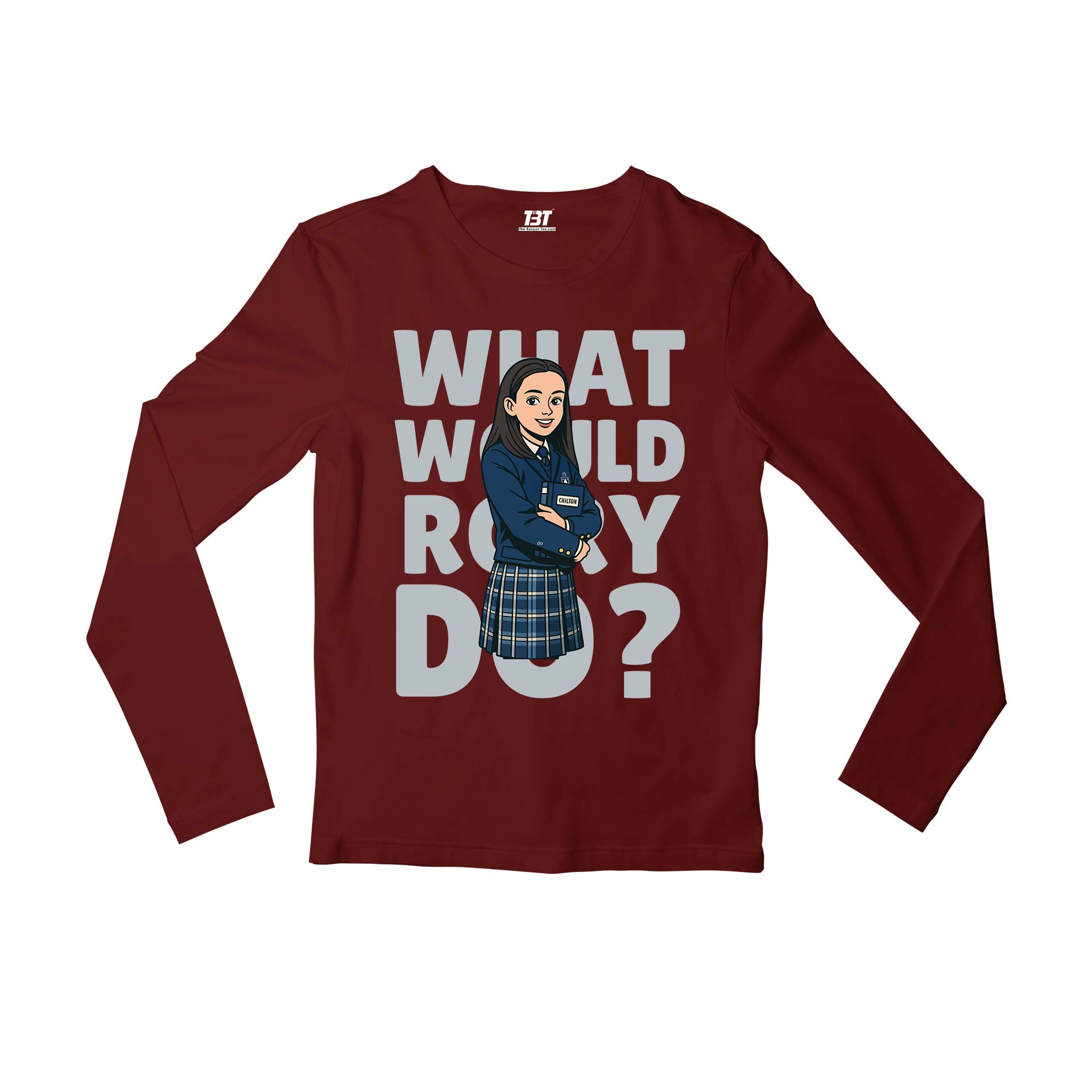 gilmore girls what would rory do full sleeves long sleeves tv & movies buy online india the banyan tee tbt men women girls boys unisex maroon