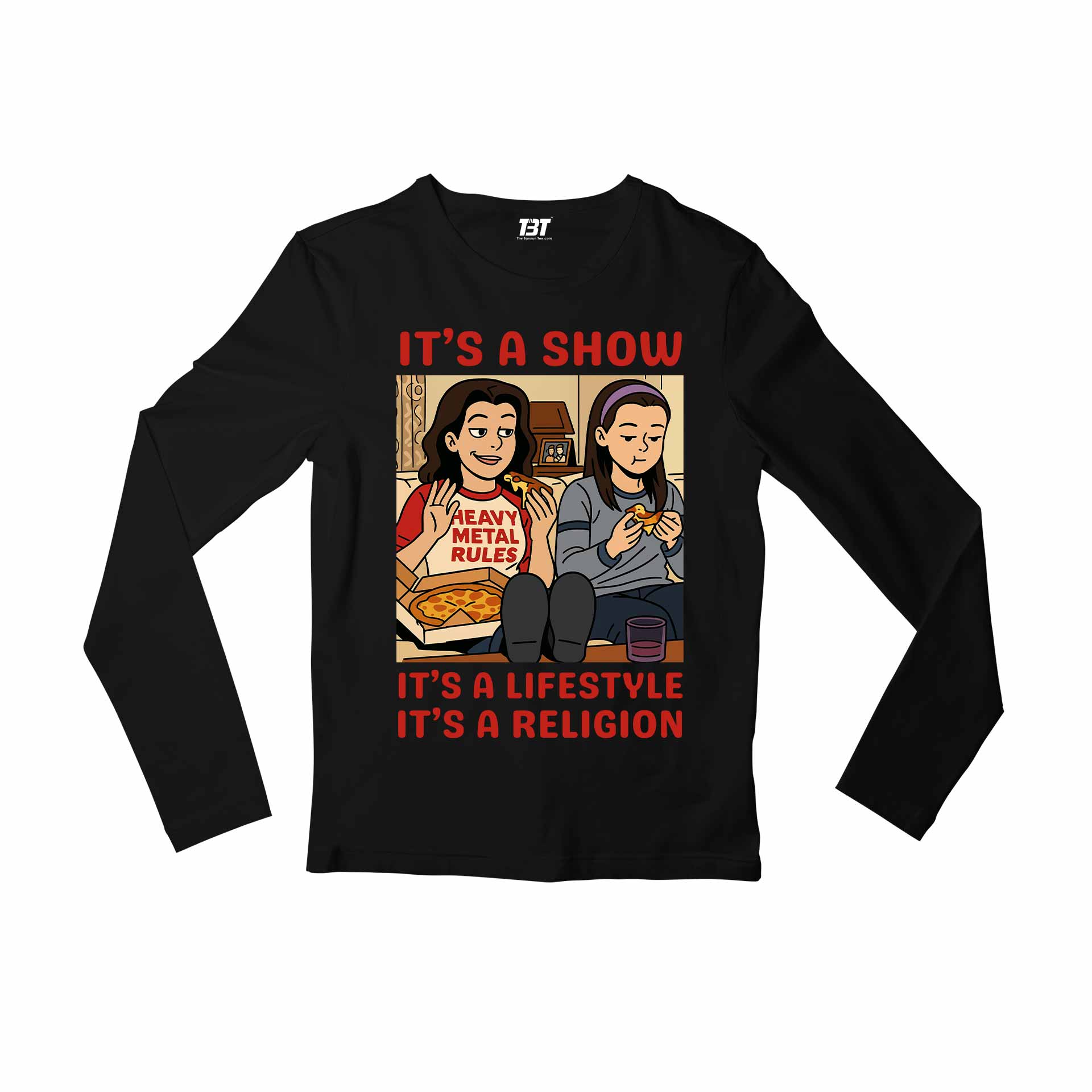 gilmore girls religion full sleeves long sleeves tv & movies buy online india the banyan tee tbt men women girls boys unisex black