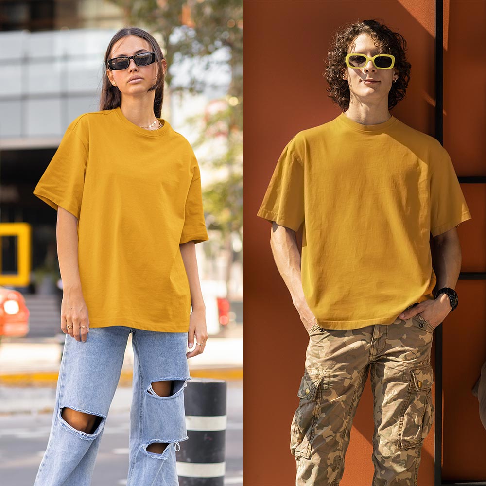 Golden Yellow oversized t-shirt united states of america usa golden yellow t-shirt the banyan tee tbt basics buy plain tshirts united states of america usa for men women boys girls branded