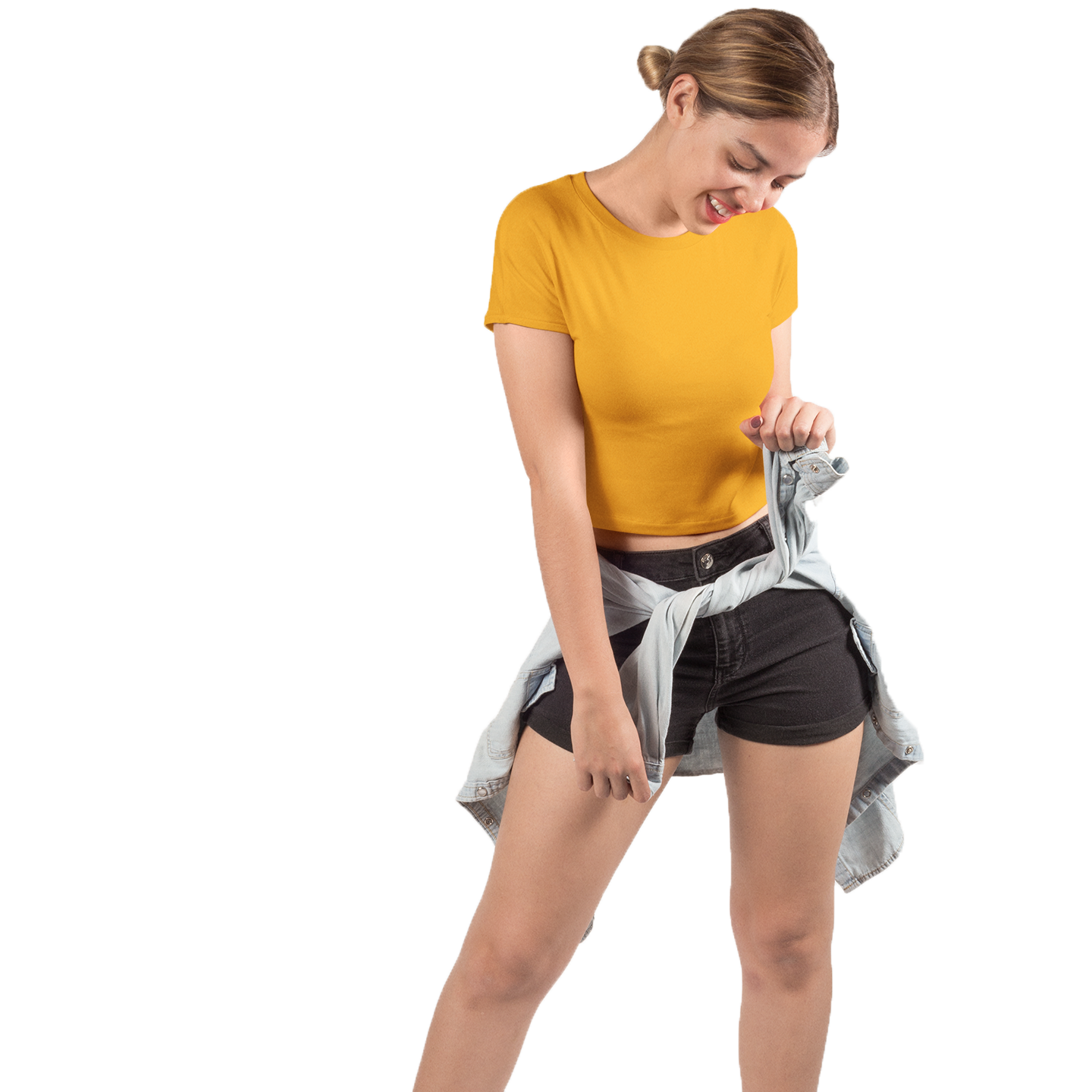 Golden Yellow Crop Top