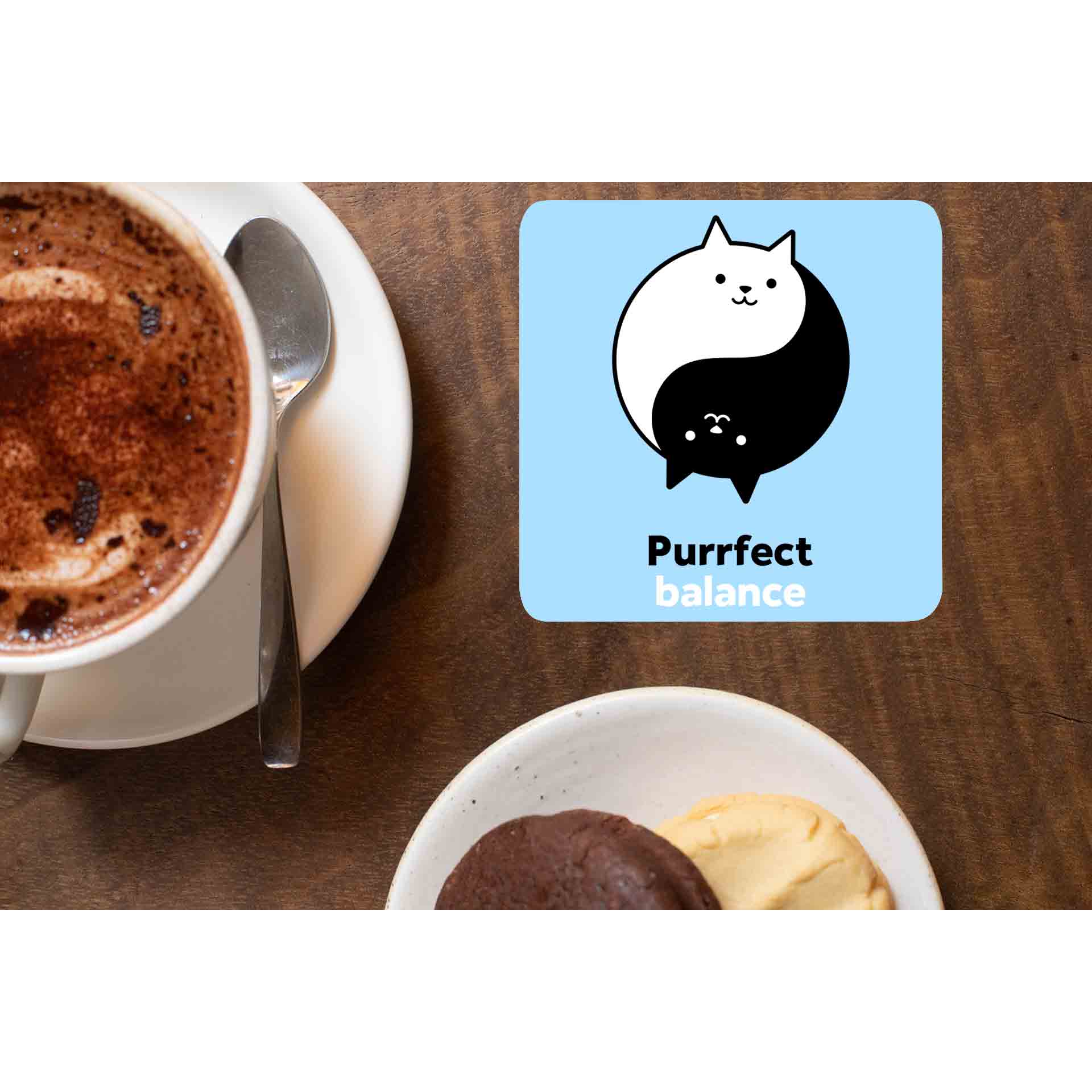 printed purrfect balance coasters wooden table cups indian printed graphic stylish buy online india the banyan tee tbt men women girls boys unisex