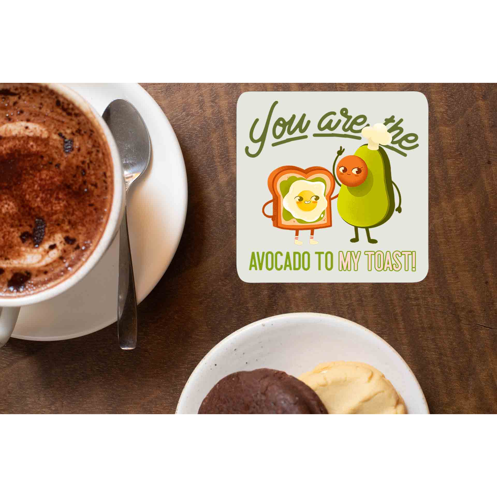 printed avocado to my toast coasters wooden table cups indian printed graphic stylish buy online india the banyan tee tbt men women girls boys unisex