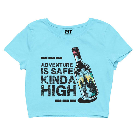 printed safe kinda high crop top printed graphic stylish buy online united states of america usa the banyan tee tbt men women girls boys unisex s