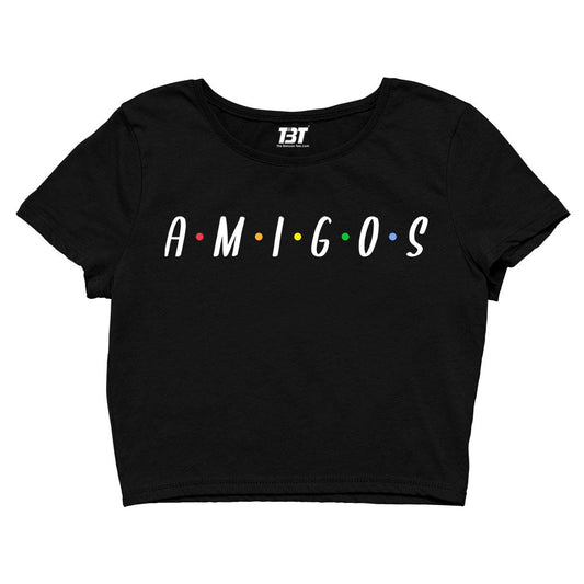 printed amigos crop top printed graphic stylish buy online united states of america usa the banyan tee tbt men women girls boys unisex s