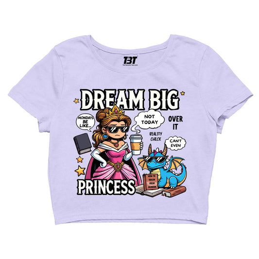 printed dream big princess crop top printed graphic stylish buy online united states of america usa the banyan tee tbt men women girls boys unisex s
