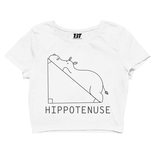 printed hippotenuse crop top printed graphic stylish buy online united states of america usa the banyan tee tbt men women girls boys unisex s