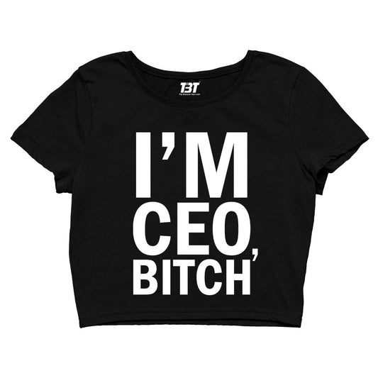 printed i'm ceo crop top printed graphic stylish buy online united states of america usa the banyan tee tbt men women girls boys unisex s