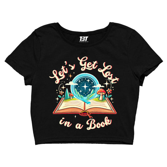 printed let's get lost crop top printed graphic stylish buy online united states of america usa the banyan tee tbt men women girls boys unisex s