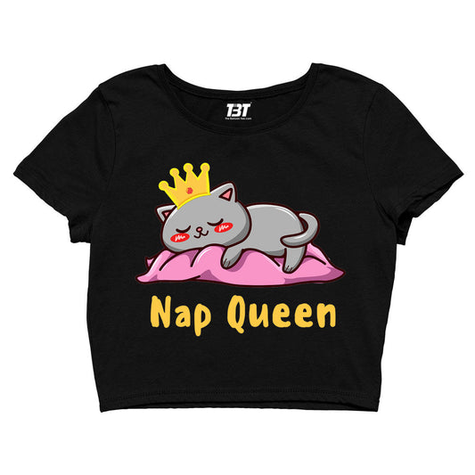 printed nap queen crop top printed graphic stylish buy online united states of america usa the banyan tee tbt men women girls boys unisex s