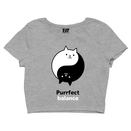 printed purrfect balance crop top printed graphic stylish buy online united states of america usa the banyan tee tbt men women girls boys unisex s